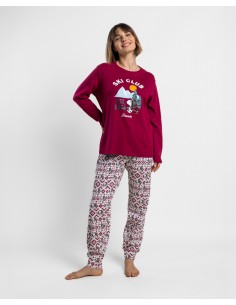 Pijama Largo Algodón Snoopy...