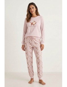 Pijama Largo Algodón...