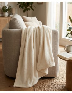 Manta Plaid Liso Amel Clara...