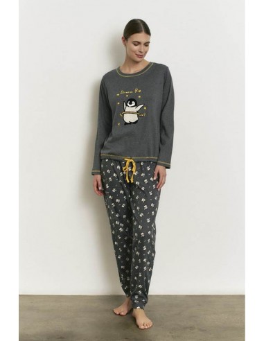 Pijama Largo Algodón Pingüino Promise...