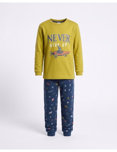 Pijama Largo Algodón Never Give Up...