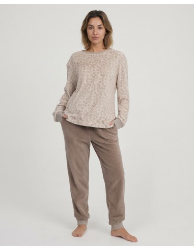 Pijama Largo Coralina Animal Print...